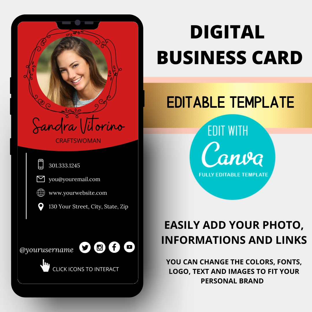 business card editable template